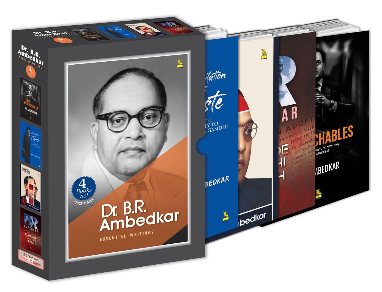 B.R. AMBEDKAR ESSENTIAL WRITINGS (SET-1 OF 4 BOOKS)